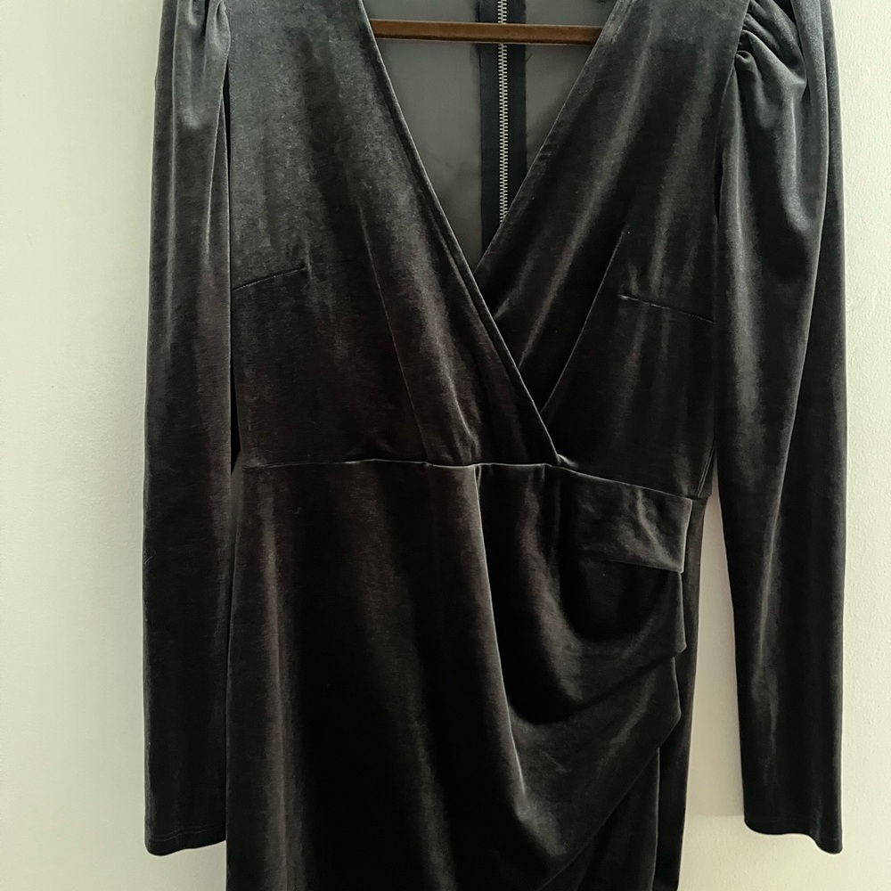 Wild Fable blue velvet dress